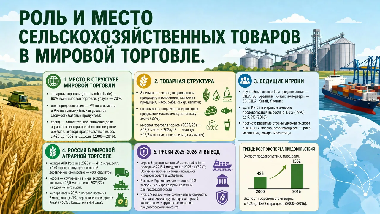 Образец готового билета Аграрные рынки — роль сельхозтоваров в мировой торговле