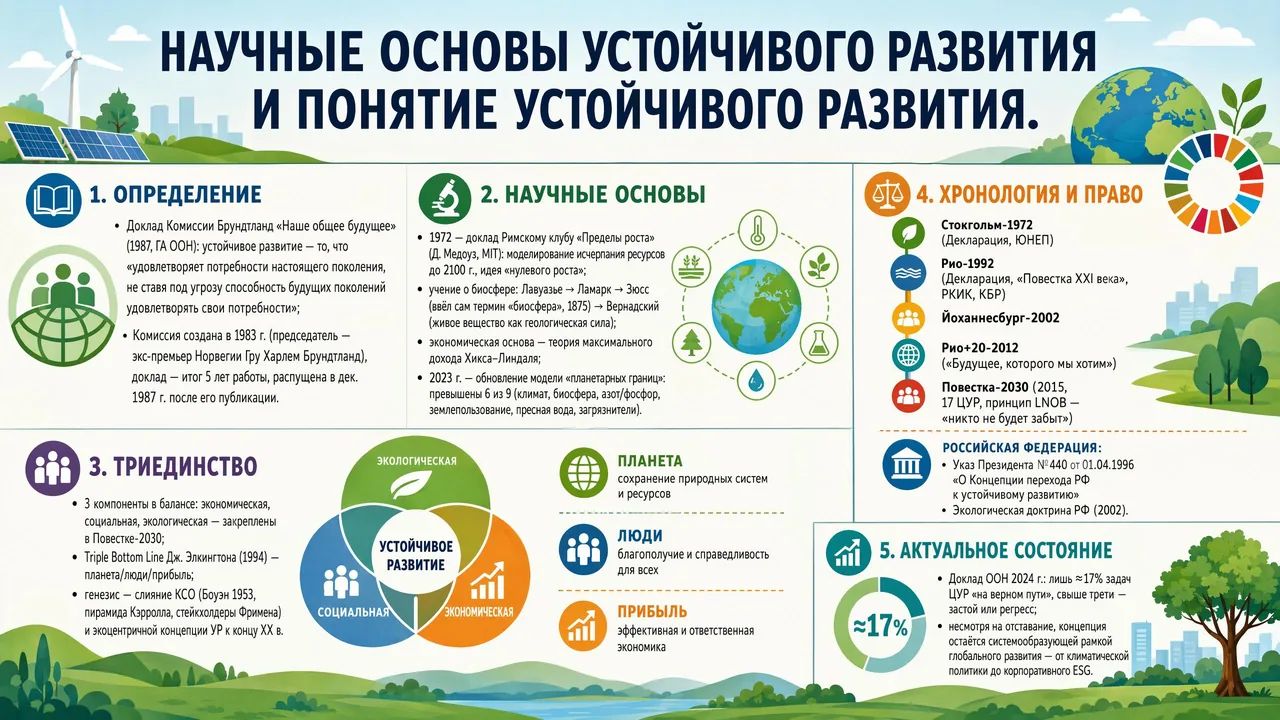 Образец готового билета Устойчивое развитие — научные основы и понятие устойчивого развития