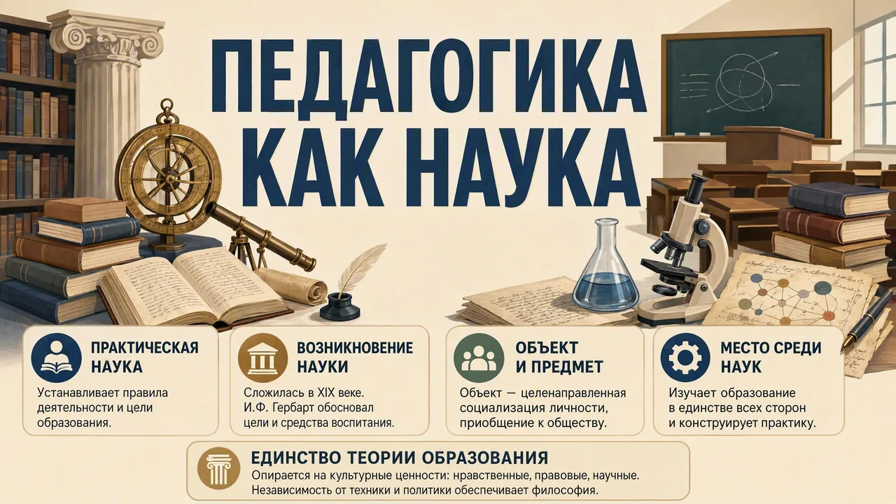 Вопрос N01 профильного раздела «История и философия педагогики» — тезисный конспект и развёрнутый ответ