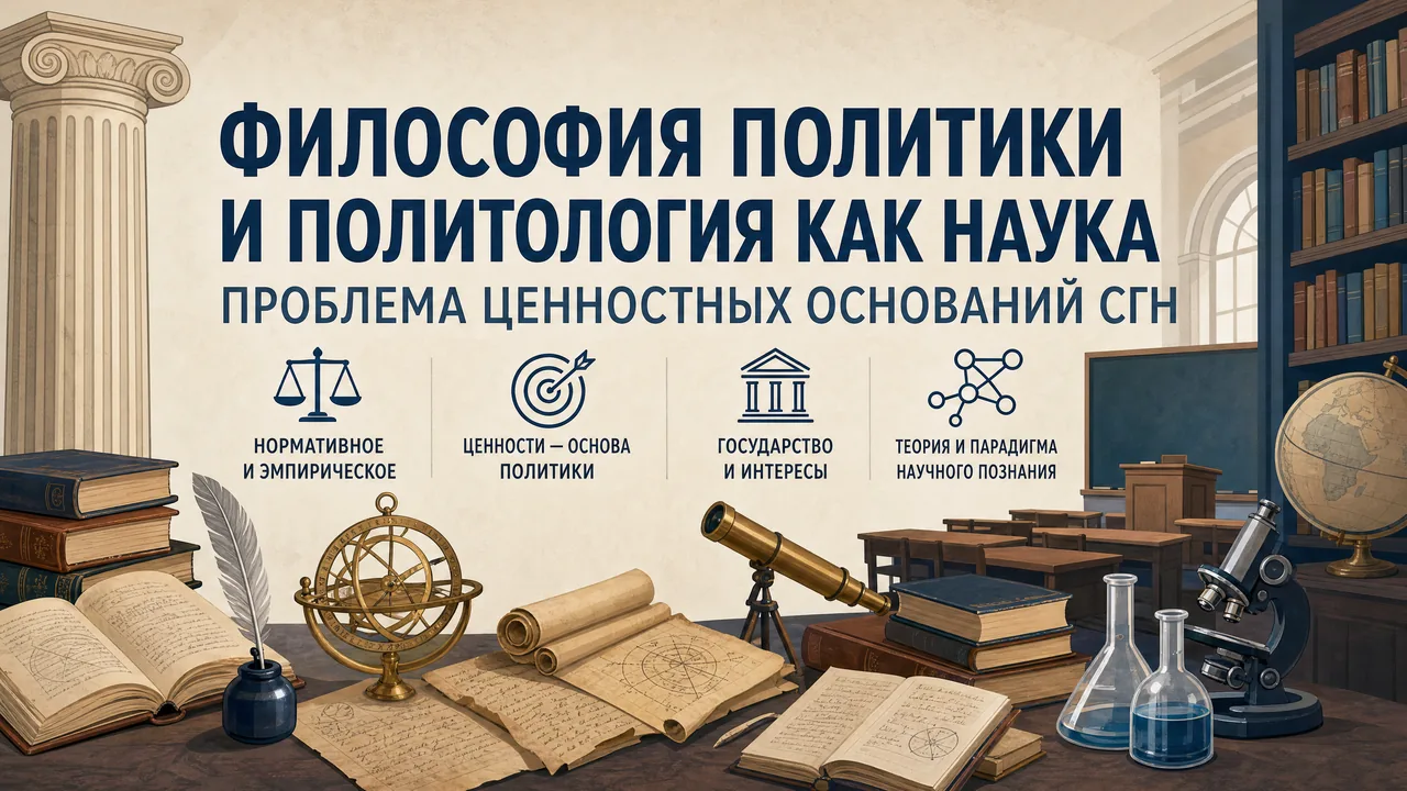 Вопрос Q01 профильного раздела «Философия политики и история политологии» — тезисный конспект и развёрнутый ответ