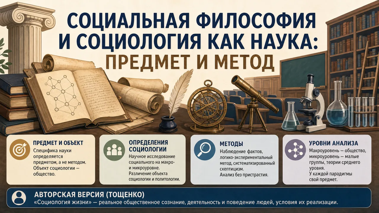 Вопрос O01 профильного раздела «Социальная философия история социологии» — тезисный конспект и развёрнутый ответ
