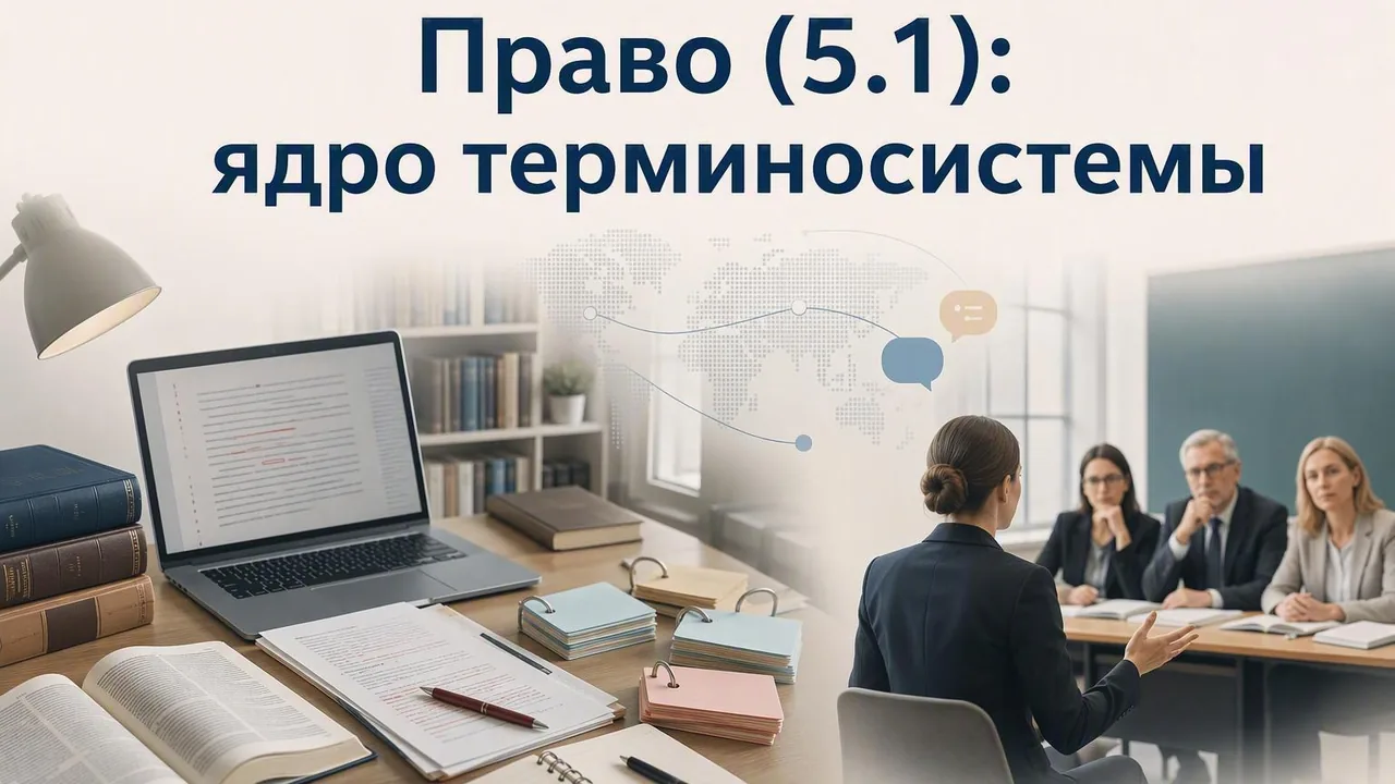 Раздел о ядре терминосистемы группы 5.1 — термины, ловушки и русские соответствия