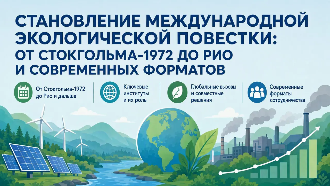 Образец разбора подтемы «Климат и углеродное регулирование» — становление международной экологической повестки
