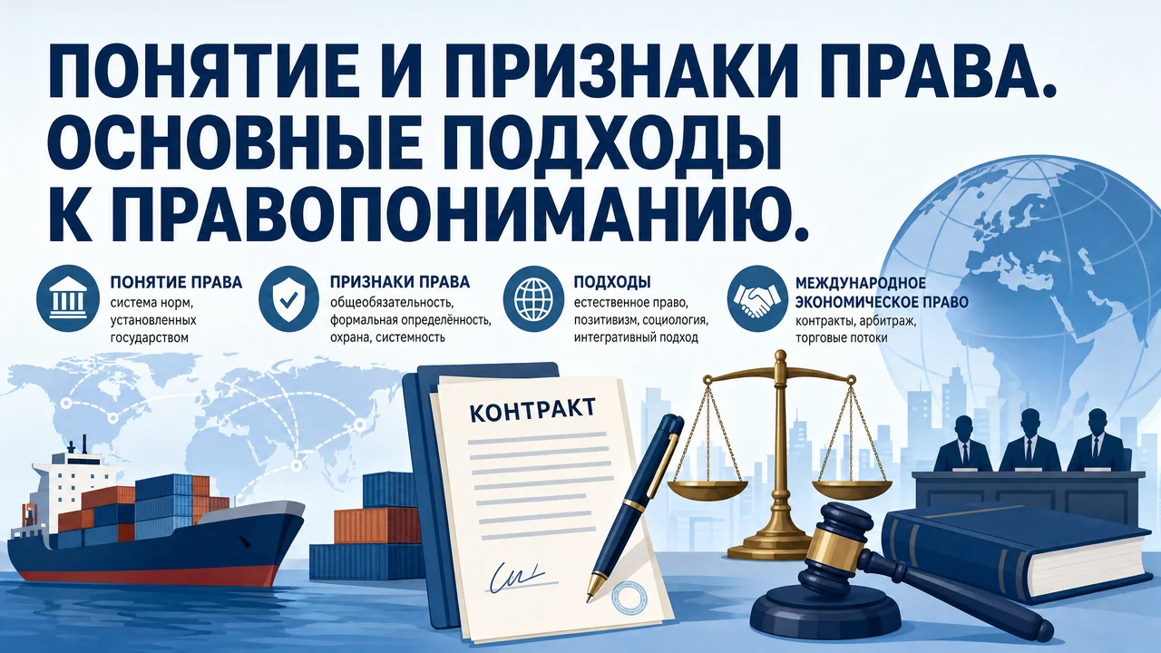 Образец готового билета — понятие и признаки права, подходы к правопониманию
